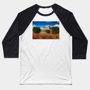 Drumlanrig Castle and Montbretia Photograph Dumfries and Galloway Baseball T-Shirt